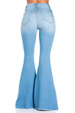 Logan Bell Bottom Jean in Light Denim -32" Inseam Made In: USA