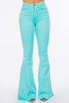 Bell Bottom Jean in Turquoise