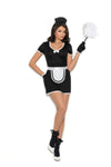 Elegant Moments Flirty Maid - 4 Pc, Costume Includes Mini Dress, Apron, Head Piece And Gloves