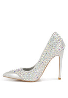 Super Fan Diamante Embellished Stiletto Pumps