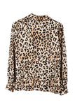 Satin leopard blouse