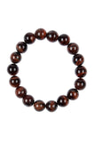 AB Red Tiger Eye Stone Stretch Bracelet B2969 Jimmy Lee Leathers Club Vest