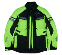 ADVANCE TOURING TEXTILE MOTORCYCLE JACKET FOR MEN – HI-VIS Jimmy Lee Leathers Club Vest