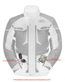 ADVANCE TOURING TEXTILE MOTORCYCLE JACKET FOR MEN – HI-VIS Jimmy Lee Leathers Club Vest