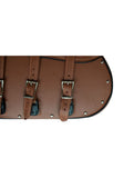 Genuine Premium Naked Brown Leather Concealed Carry Motorcycle Saddlebag Jimmy Lee Leathers Club Vest