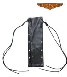 Mens Naked Cowhide Leather Vest Extender 7 hole Jimmy Lee Leathers Club Vest