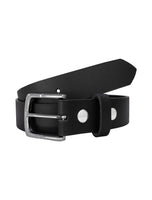 Black Leather Biker Belt