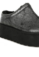 Lottys Faux Leather Platform Classic Slip-On