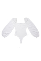 LS shirring sleeve bodysuit