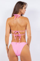 TWO PIECE DOUBLE STRAPES SEXY CUT-OUT BIKINI