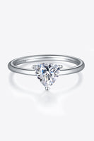 1 Carat Moissanite 925 Sterling Silver Solitaire Ring