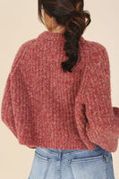 Melange multicolor sweater top