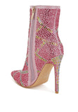 High Roller Rhinestones Embellished Stiletto Boots