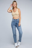 Ribbed Cropped Tank Top