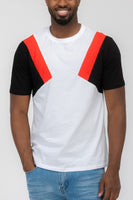 Color Block Short Sleeve Tshirt