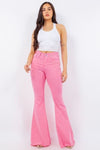 Bell Bottom Jean in Pink - Inseam 30"