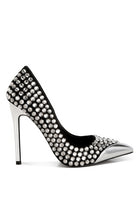 Super Fan Diamante Embellished Stiletto Pumps