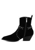 Rodeo Studded Suede Ankle Boots