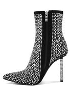 Gem Blaze Rhinestones Stiletto Boots