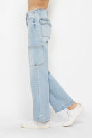 Judy Blue Full Size High Waist Straight Cargo Jeans