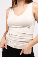 Front & Back 2-Way V-Neck Seamless Tank