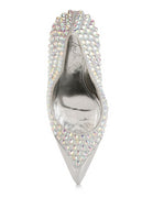 Super Fan Diamante Embellished Stiletto Pumps