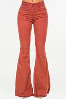 Bell Bottom Jean in Rust Made In: USA