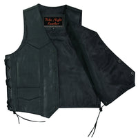 KIDS TRADITIONAL STYLE LEATHER SIDE LACE VEST